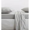 Organic Cotton Percale 300TC Fitted Sheet In Dove