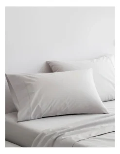 Organic Cotton Percale 300TC Sheet Set In Dove -Sheridan 787424770 3 720x928