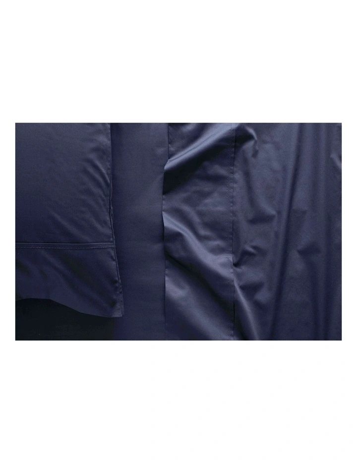 Organic Cotton Sateen 400TC Sheet Set In Midnight 2 Organic Cotton Sateen 400TC Sheet Set In Midnight - Image 2