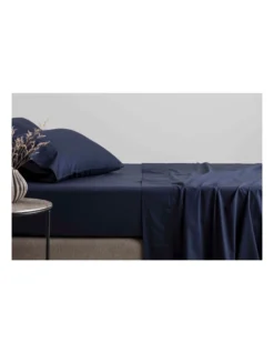 Organic Cotton Sateen 400TC Sheet Set In Midnight 7 Organic Cotton Sateen 400TC Sheet Set In Midnight -Sheridan 787432060 4 720x928