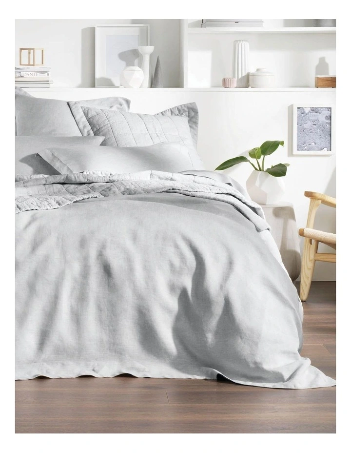 Abbotson Bed Linen Range In Silver 1 Abbotson Bed Linen Range In Silver