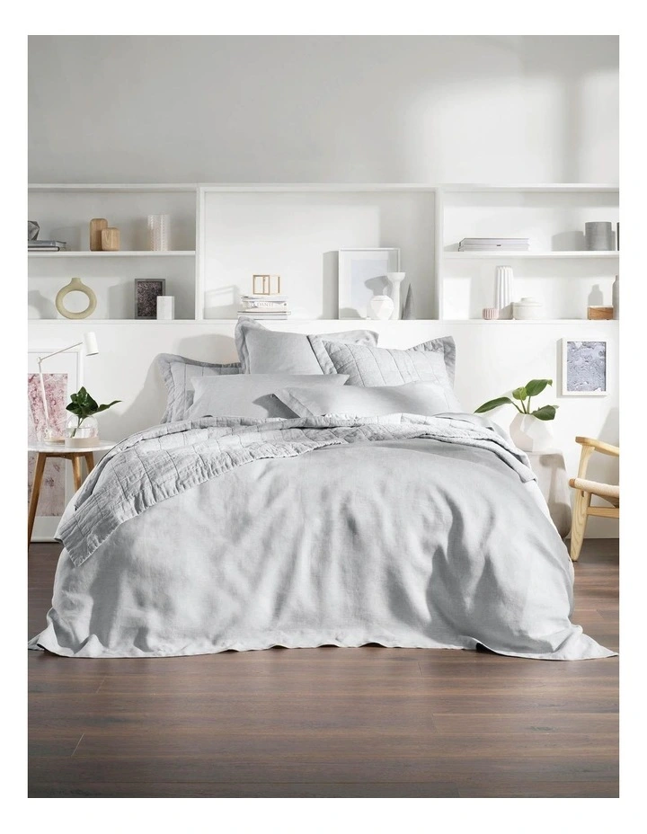 Abbotson Bed Linen Range In Silver 2 Abbotson Bed Linen Range In Silver - Image 2