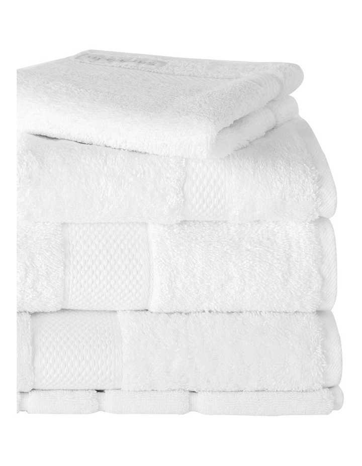 Luxury Egyptian Towel Range In Snow 2 Luxury Egyptian Towel Range In Snow - Image 2
