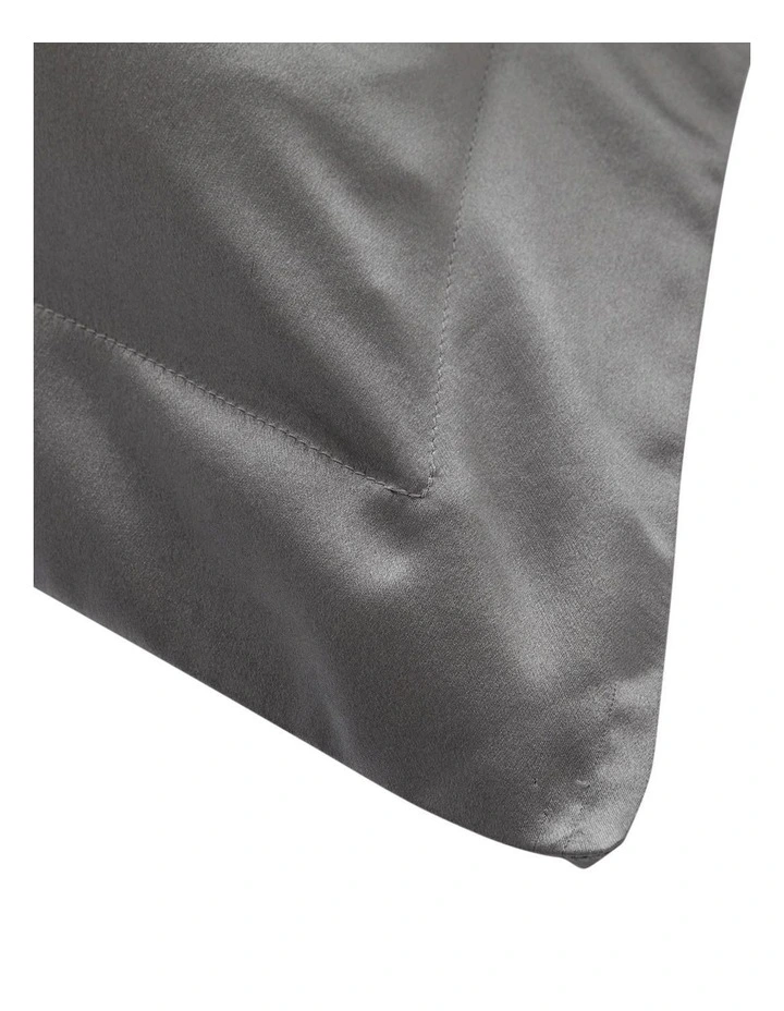 Lanham Silk Tailored Pillowcase In Flint 2 Lanham Silk Tailored Pillowcase In Flint - Image 2