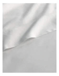 Egyptian Blend Sateen 600TC Fitted Sheet In Snow