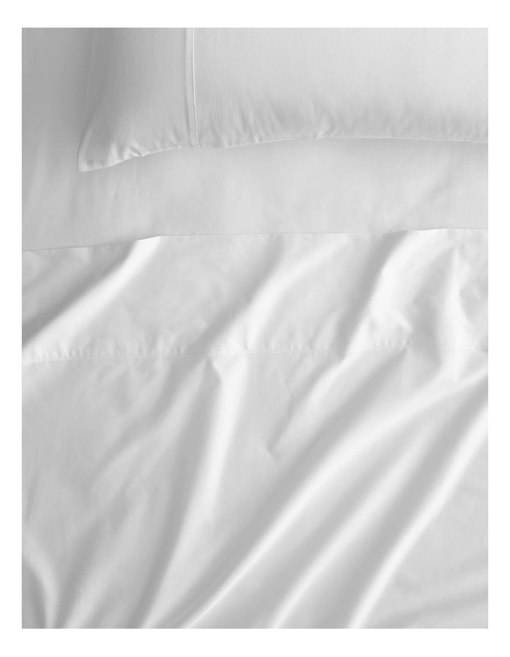 Egyptian Cotton Twill 500TC Sheet Set In Snow 1 Egyptian Cotton Twill 500TC Sheet Set In Snow