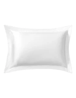 Lanham Silk Standard Pillowcase In Snow