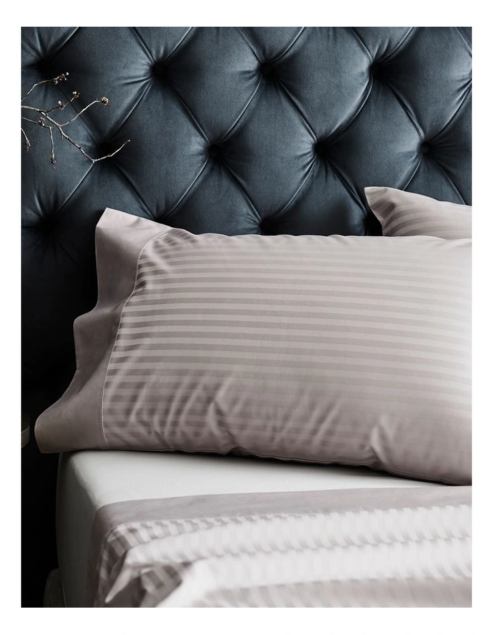 Millennia Fitted Sheet In Grey 2 Millennia Fitted Sheet In Grey - Image 2