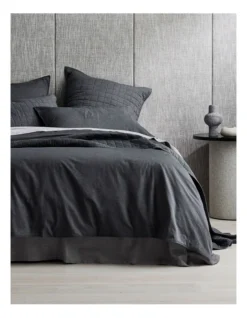Reilly Quilt Cover Set In Grey