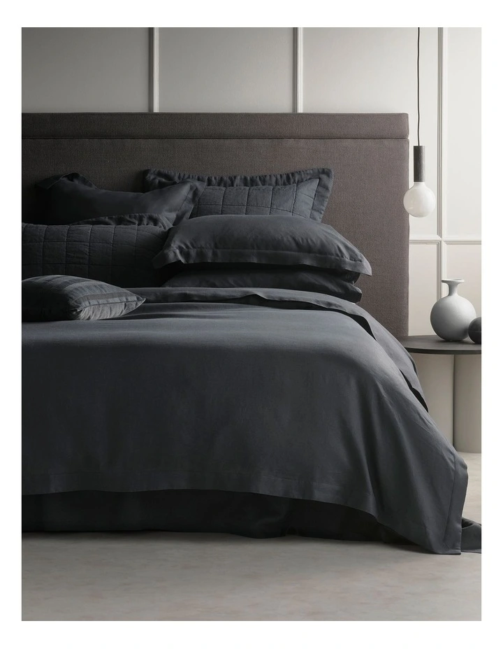Abbotson Bed Linen Collection In Carbon 1 Abbotson Bed Linen Collection In Carbon