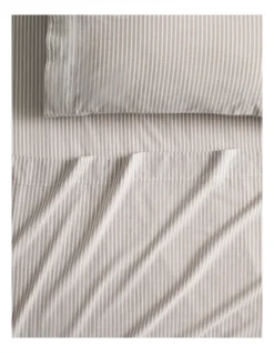 Reilly Stripe Sheet Set In Dust -Sheridan 896711410 3 720x928