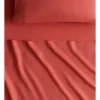 Abbotson Fitted Sheet In Washed Red