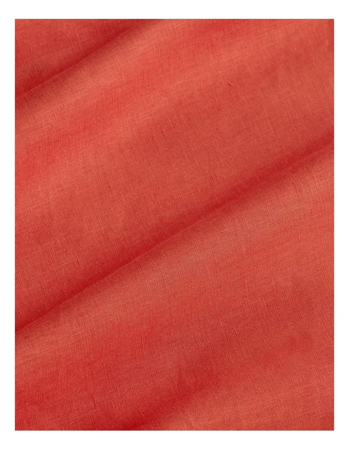 Abbotson Tailored Quilt Cover In Washed Red 2 Abbotson Tailored Quilt Cover In Washed Red - Image 2