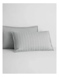 Reilly Pillow Sham In Soft Grey