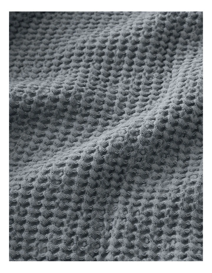 Henney Blanket In Smokey Blue 2 Henney Blanket In Smokey Blue - Image 2