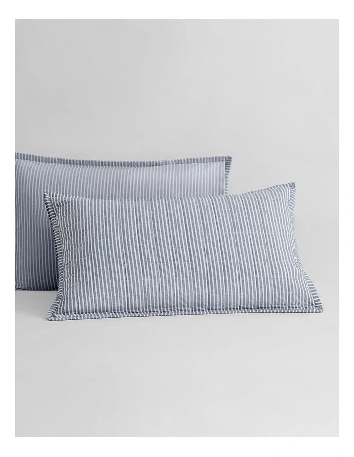 Reilly Stripe Sham In Atlantic 1 Reilly Stripe Sham In Atlantic