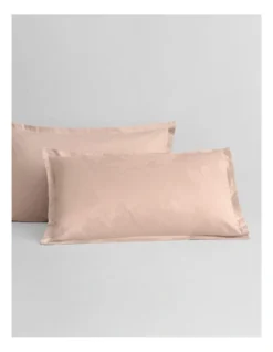 Sabal Tailored Pillowcase Pair In Rosewater
