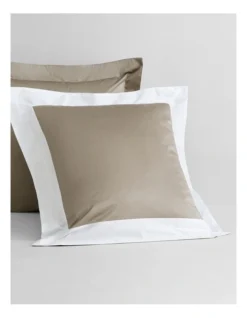 Estrel Lux Tailored European Pillowcase In Dust