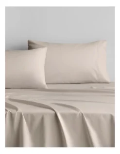 Byren Percale Sheet Set In Warm Sand
