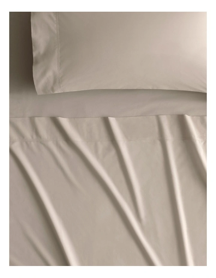 Byren Percale Sheet Set In Warm Sand 2 Byren Percale Sheet Set In Warm Sand - Image 2
