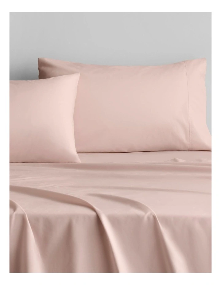 Byren Percale Sheet Set In Lychee 2 Byren Percale Sheet Set In Lychee - Image 2