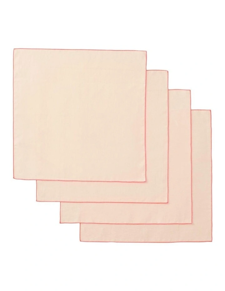 Abbotson Napkin Set Of 4 In Buff 2 Abbotson Napkin Set Of 4 In Buff - Image 2