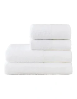 Abbotson Towel Set In White