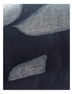 Baretton Square Cushion In Midnight 5 Baretton Square Cushion In Midnight -Sheridan 988993000 3 720x928