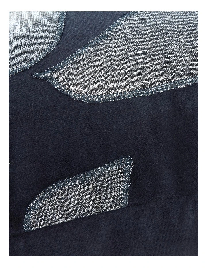 Baretton Square Cushion In Midnight 3 Baretton Square Cushion In Midnight - Image 3