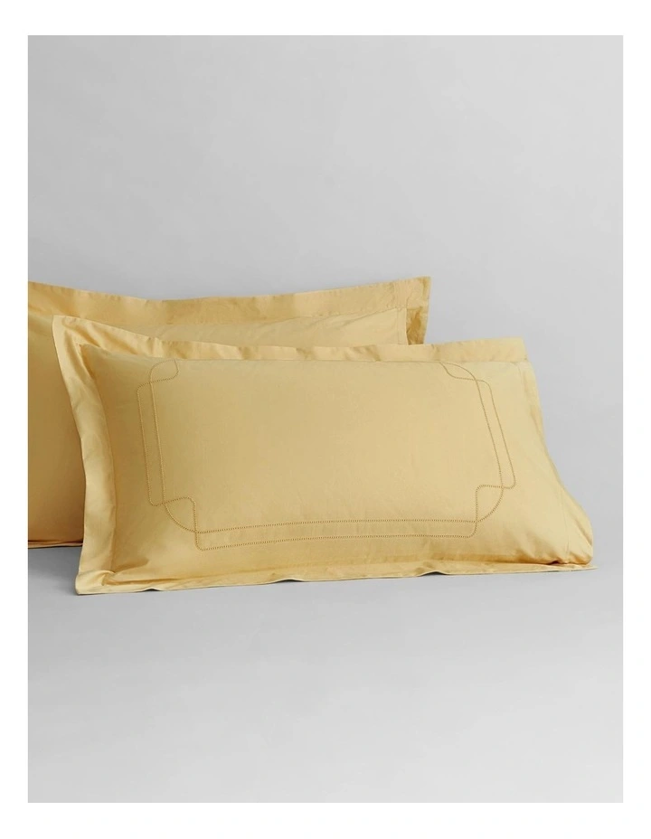 Belltana Tailored Pillowcase Pair In Soft Gold 1 Belltana Tailored Pillowcase Pair In Soft Gold