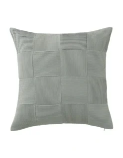 Brannen Square Cushion In Green Smoke
