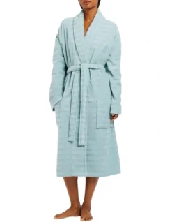 Chiswick Unisex Towelling Robe In Arctic