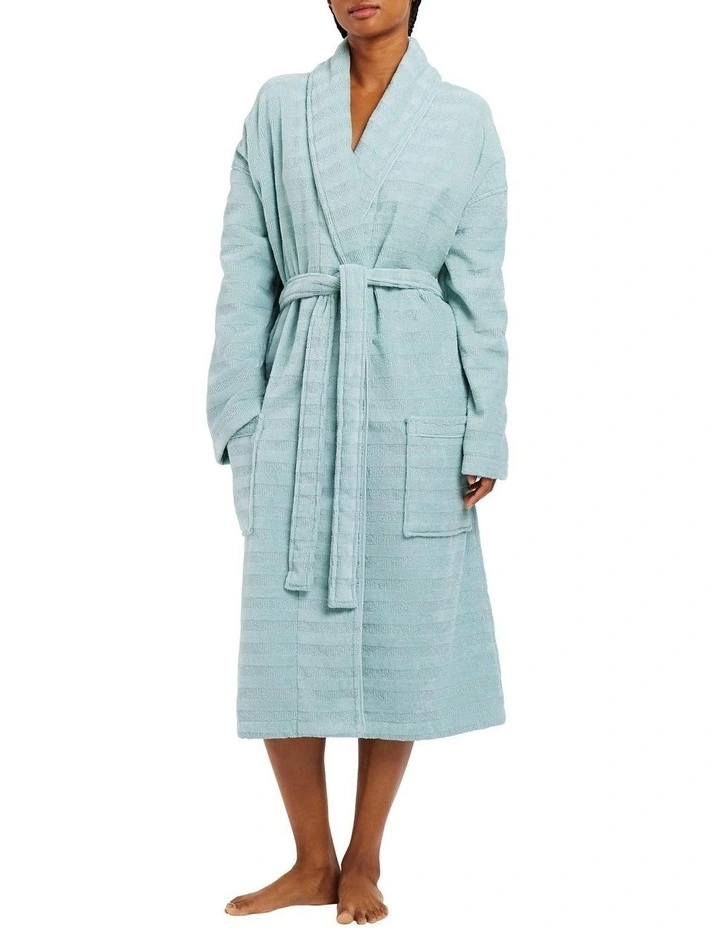 Chiswick Unisex Towelling Robe In Arctic 1 Chiswick Unisex Towelling Robe In Arctic