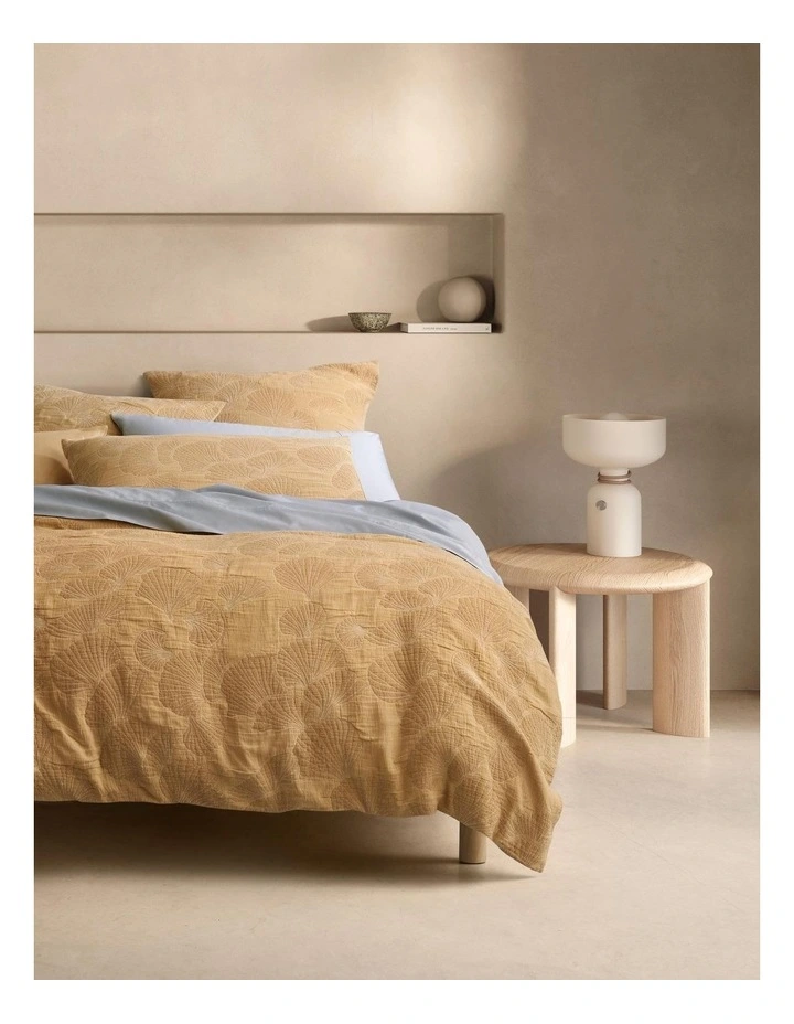 Drey Pillowcase Pair In Honey 2 Drey Pillowcase Pair In Honey - Image 2