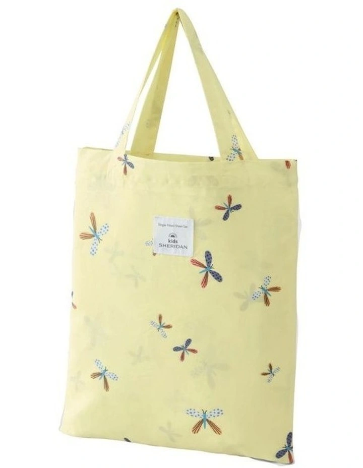 Kids Funny Bugs Sheet Set In Pastel Yellow 4 Kids Funny Bugs Sheet Set In Pastel Yellow - Image 4