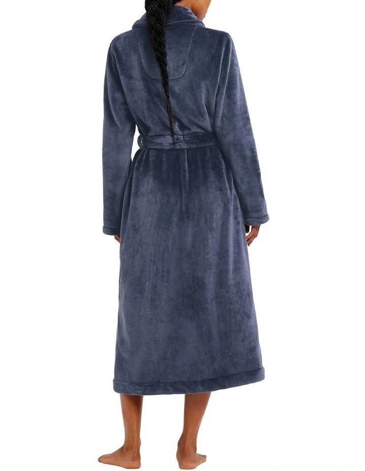 Kerrabee Plush Robe In Carbon 2 Kerrabee Plush Robe In Carbon - Image 2