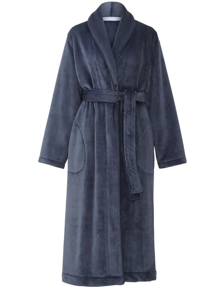 Kerrabee Plush Robe In Carbon 4 Kerrabee Plush Robe In Carbon - Image 4