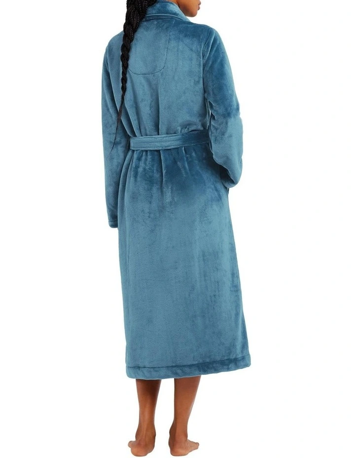 Kerrabee Plush Robe In Pacific Blue 2 Kerrabee Plush Robe In Pacific Blue - Image 2