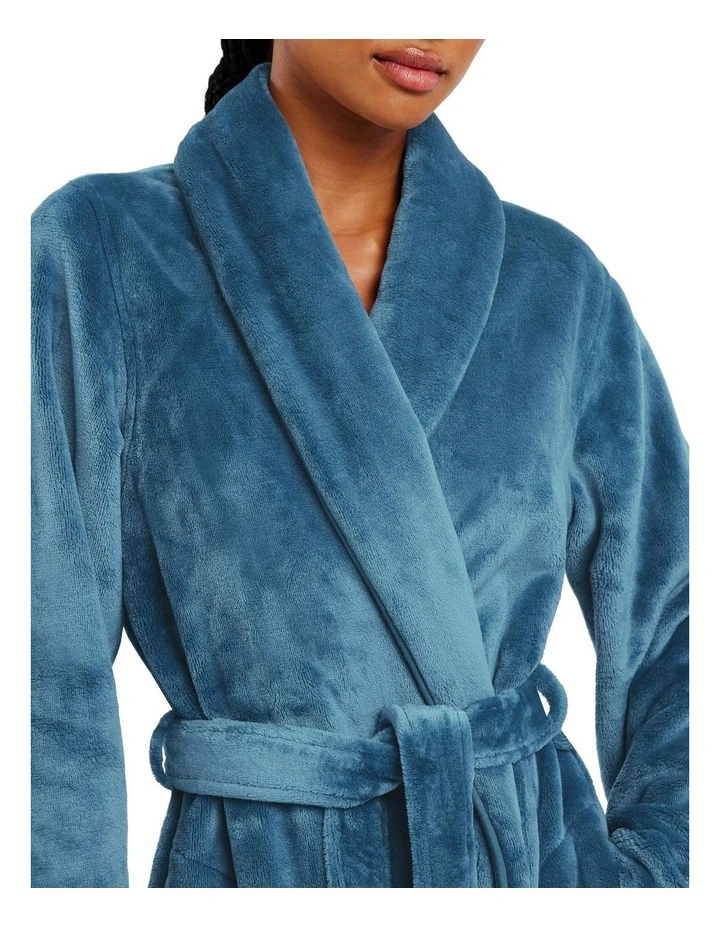 Kerrabee Plush Robe In Pacific Blue 3 Kerrabee Plush Robe In Pacific Blue - Image 3