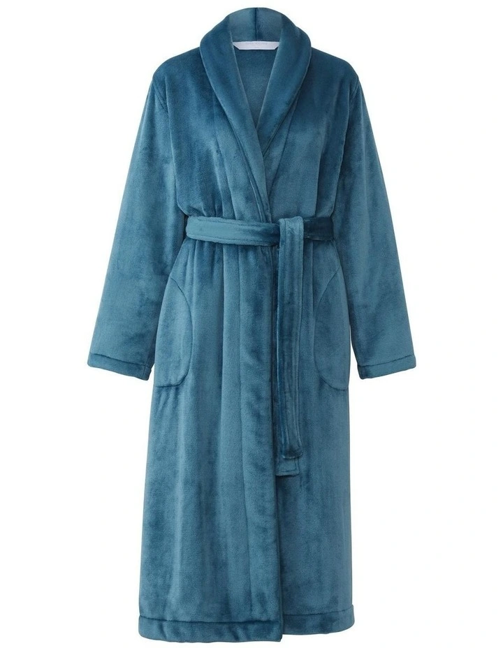 Kerrabee Plush Robe In Pacific Blue 4 Kerrabee Plush Robe In Pacific Blue - Image 4