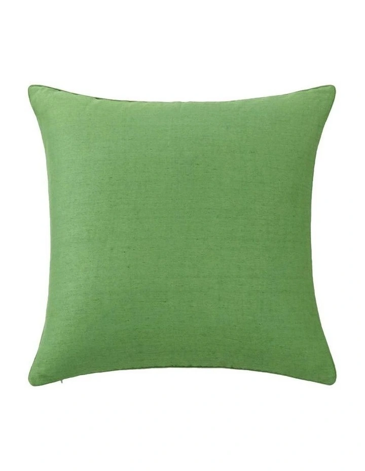 Madel Square Cushion In Leaf Green 1 Madel Square Cushion In Leaf Green