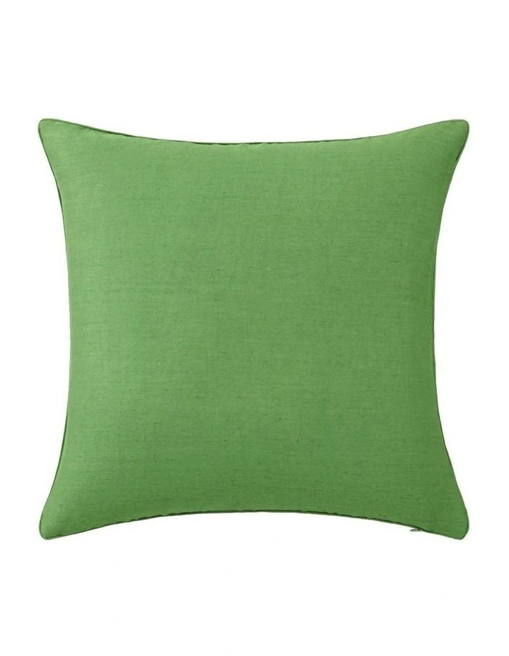Madel Square Cushion In Leaf Green 2 Madel Square Cushion In Leaf Green - Image 2