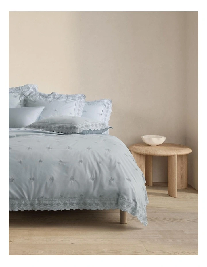 Mansfield Tailored European Pillowcase In Tidal 2 Mansfield Tailored European Pillowcase In Tidal - Image 2