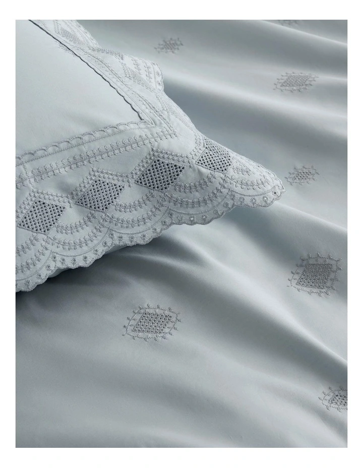 Mansfield Tailored European Pillowcase In Tidal 3 Mansfield Tailored European Pillowcase In Tidal - Image 3