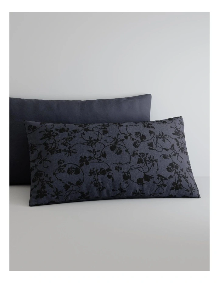 Nisha Pillowcase Pair In Deep Indigo 1 Nisha Pillowcase Pair In Deep Indigo