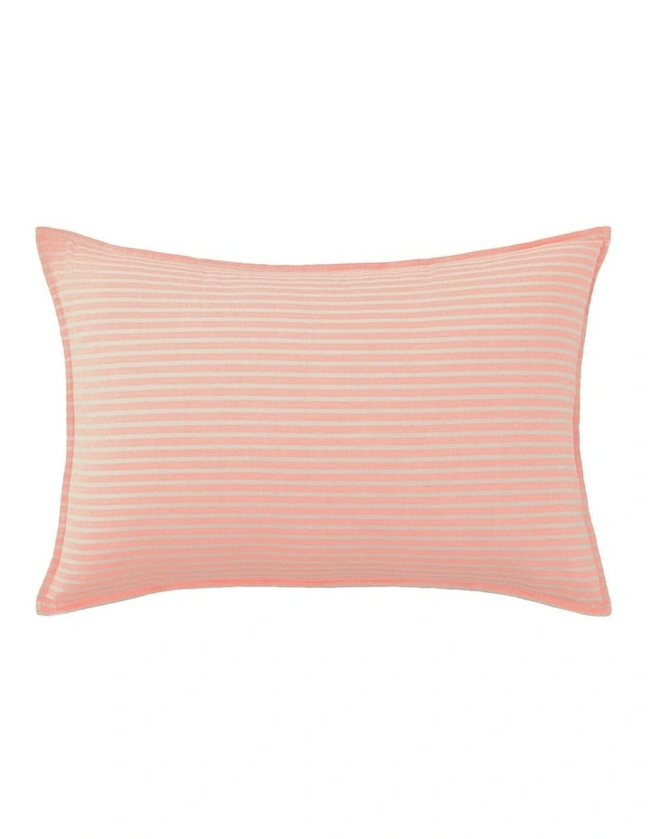 Reilly Stripe Breakfast Cushion In Papaya 1 Reilly Stripe Breakfast Cushion In Papaya