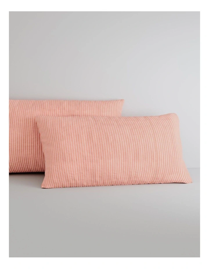 Reilly Stripe Sheet Set In Papaya 3 Reilly Stripe Sheet Set In Papaya - Image 3