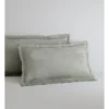 Sabal Tailored Pillowcase Pair In Green Smoke