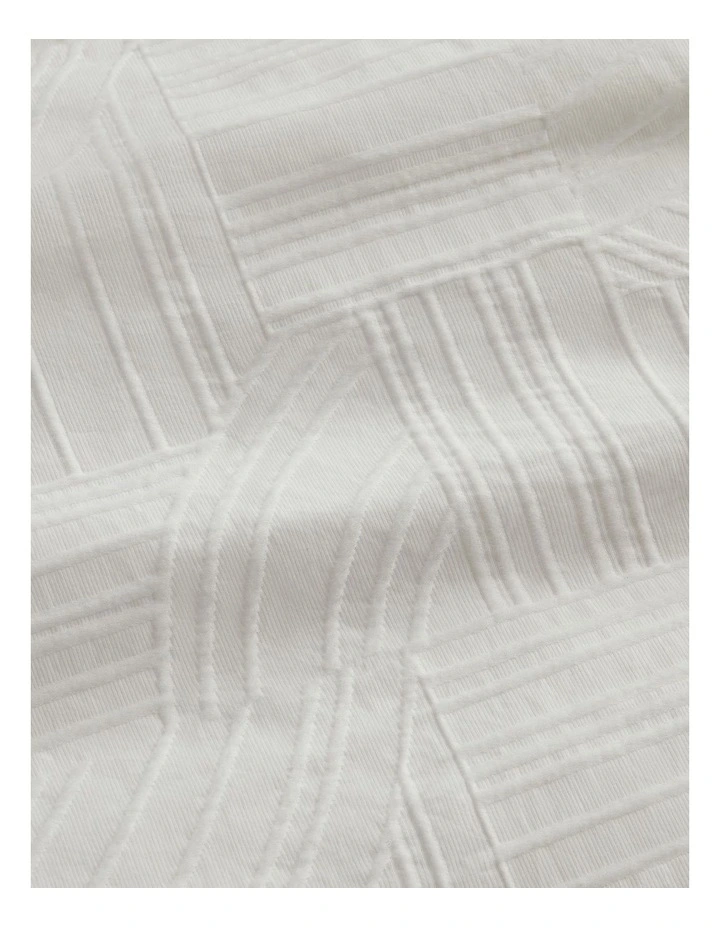 Seaton European Pillowcase In White 3 Seaton European Pillowcase In White - Image 3