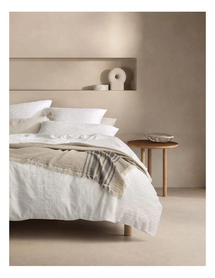 Seaton Pillowcase Pair In White 2 Seaton Pillowcase Pair In White - Image 2